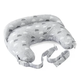 Chicco boppy deluxe wolken - ergonomisch zoogkussen grijs