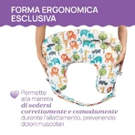 Chicco boppy deluxe wolken - ergonomisch zoogkussen grijs