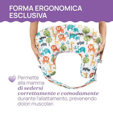 Chicco boppy deluxe wolken - ergonomisch zoogkussen grijs
