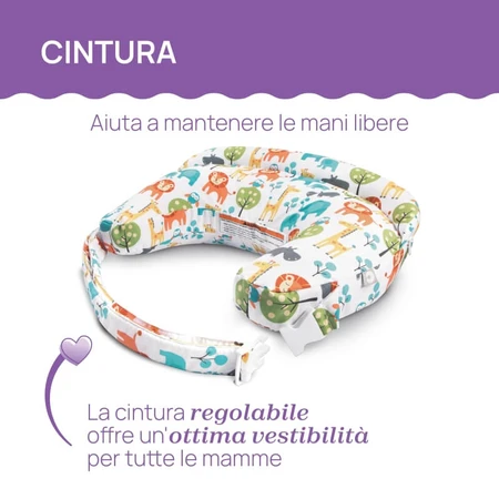 Chicco boppy deluxe wolken - ergonomisch zoogkussen grijs