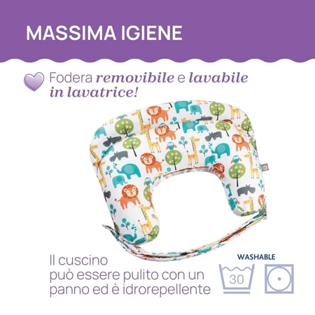 Chicco boppy deluxe wolken - ergonomisch zoogkussen grijs