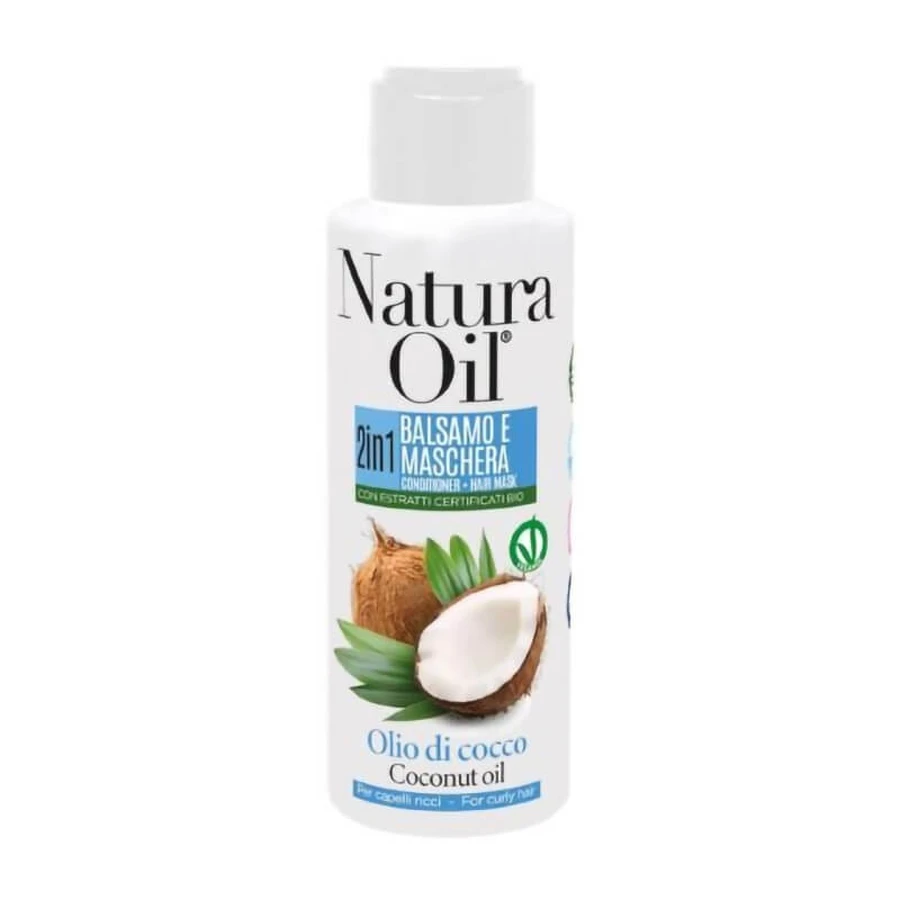 Natura olie Kokosolie conditioner en masker 2in1 voor zacht en zijdezacht haar 100 ml