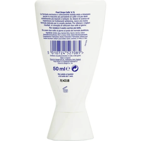 Pareldruppels Koffie &amp; thee - whitening tandpasta 50 ml
