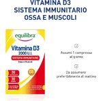 Equilibra vitamin d3 2000 ui 30 tablets - immunostimulant supplement