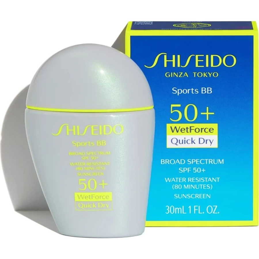 Shiseido Crème solaire visage 50+ spf sports bb cream très haute protection 30 - foncé