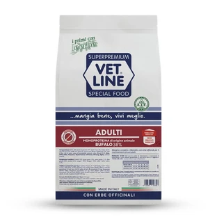 Vet line Adult buffalo - volledig droogvoer voor honden 12.5 kg