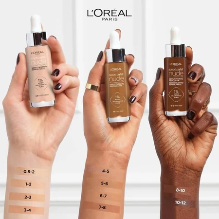 L'oreal paris Accord parfait nude - schuimend getint serum - nr. 6-7 bruin