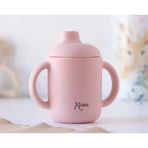 Kiokids Silikonbecher mit Henkel 120 ml rosa 4m+