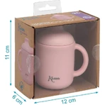 Kiokids Silikonbecher mit Henkel 120 ml rosa 4m+