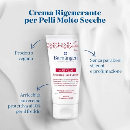 Barnangen Sos - crema de manos reparadora 75 ml
