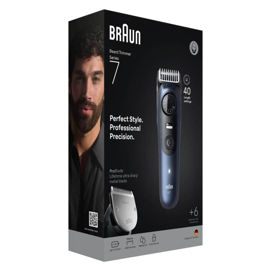 Beardtrimmer series 7- beard trimmer + 6 accessories, problade blade