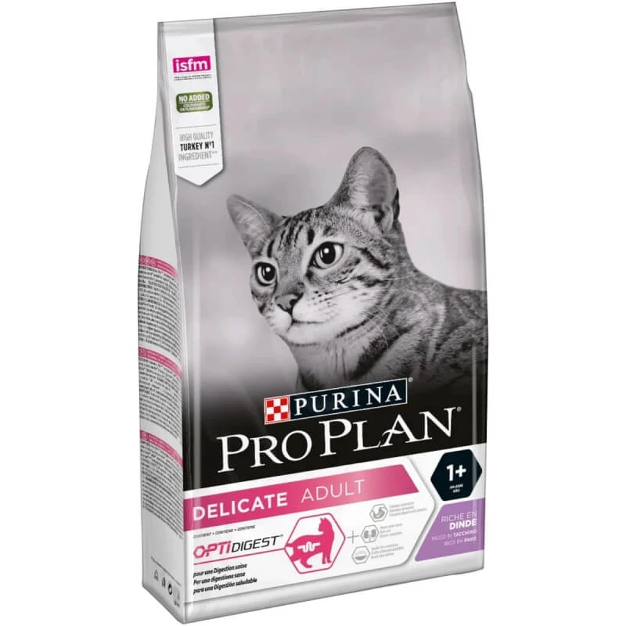 Purina pro plan delicate adult 1+ with turkey - complete food for cats with sensitive digestion 1.5 kg