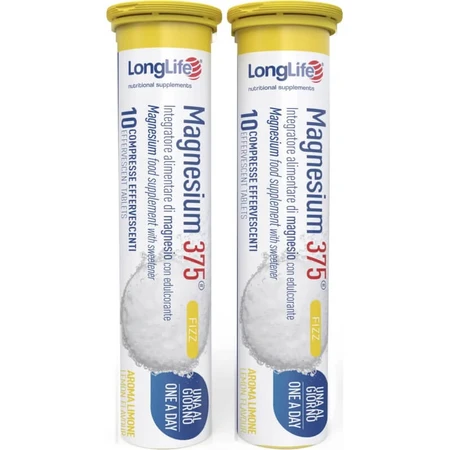 Longlife magnesium 375 fizz 20 tabletten - magnesiumsupplement