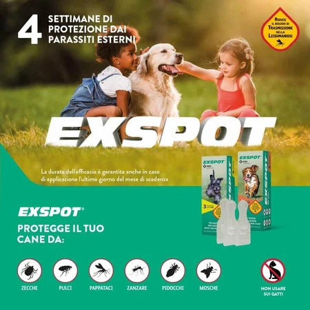 Msd animal health Exspot - 3 pipetas spot-on de 1 ml para perros