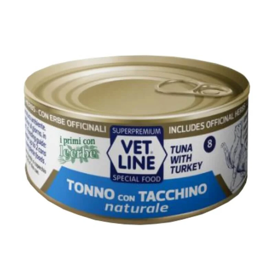 Vet line Thunfisch und Truthahn - Alleinfuttermittel für Katzen 70 gr.