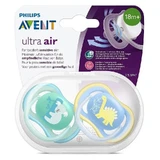 Avent ultra air fopspenen 18m+ - pak 2 gedecoreerde fopspenen