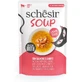 Schesir Soup zalm en wortelen - complete voeding ter bevordering van de hydratatie van katten 40 gr