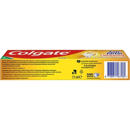 Colgate Anti-Tartar + Whitening - aufhellende Anti-Tartar-Zahnpasta 75ml