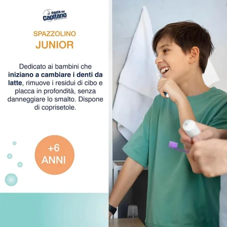 Captain's Paste Junior toothbrush +6 years old