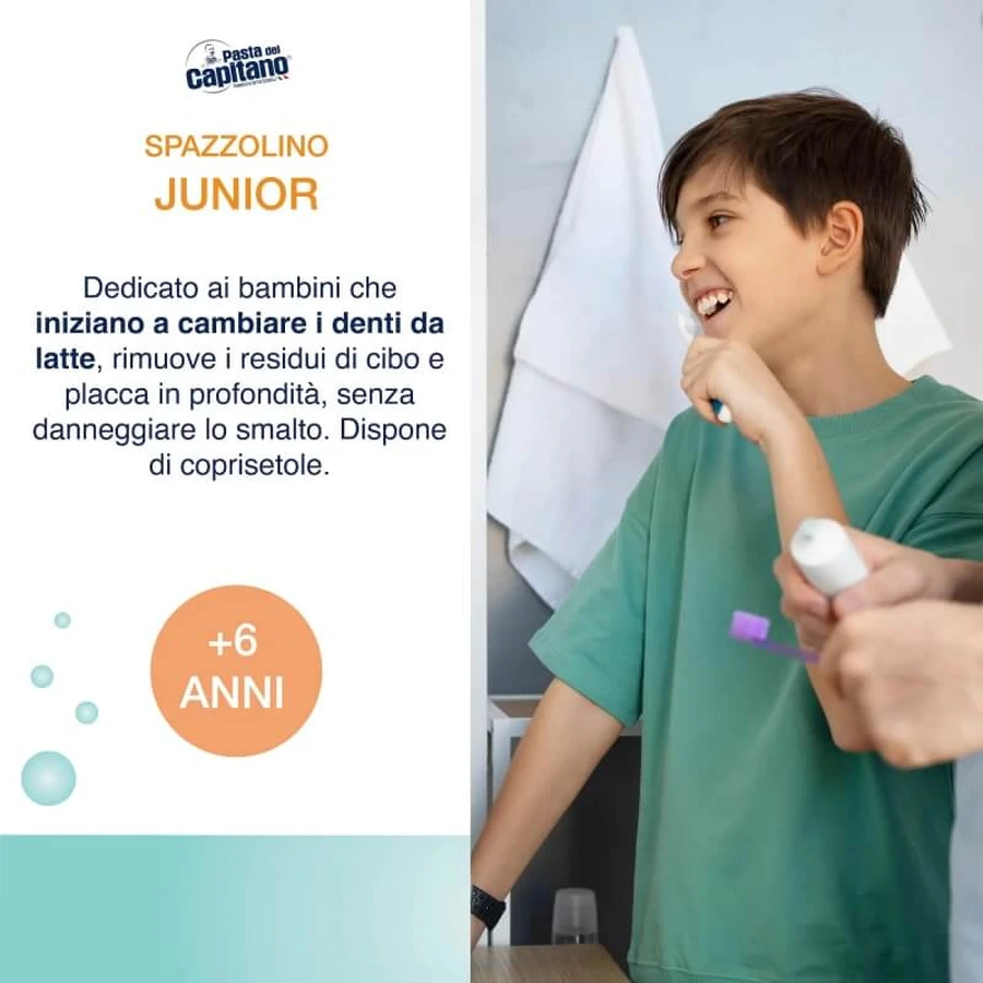 Captain's Paste Junior toothbrush +6 years old