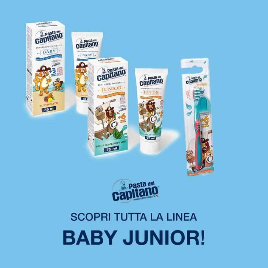 Captain's Paste Junior toothbrush +6 years old
