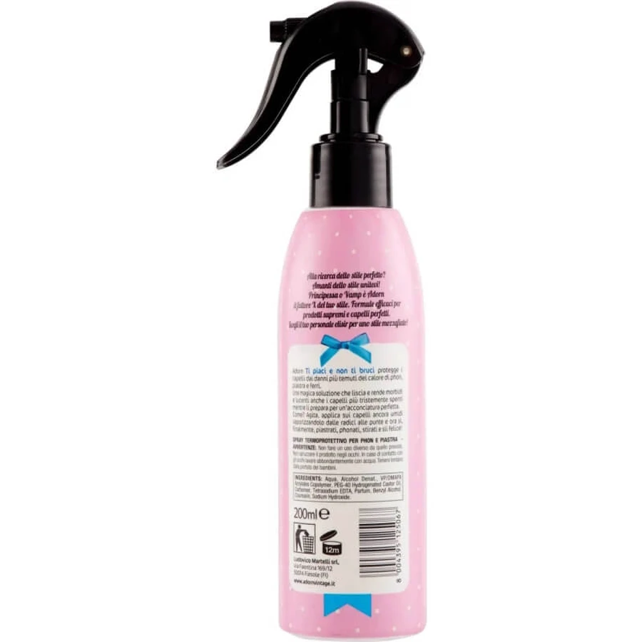 Adorn Supreme hair - heat-protective spray for hair dryer and straightener 200 ml (stained bottle)