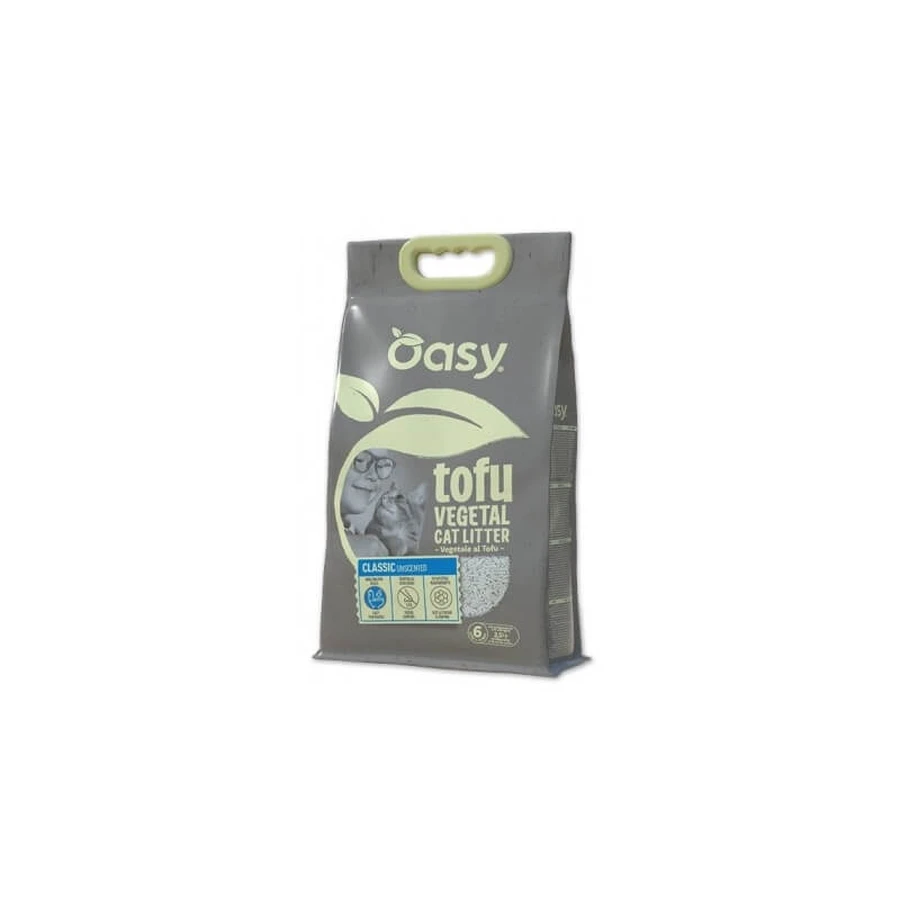 Oasy Tofu vegetal classic unscented - litière végétale pour chat 10 litres