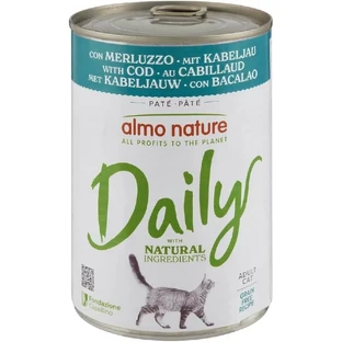 Almo nature Daily cat cod - nourriture humide complète pour chats adultes 400 gr.