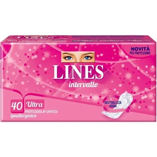 Lines interval cotton soft - 40 distended panty protectors