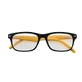 Pre-mounted yellow +3.50 diopter reading glasses