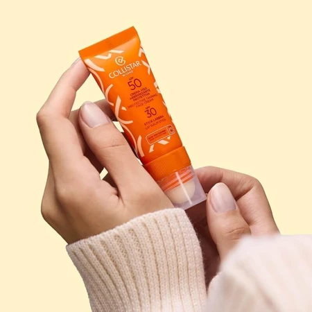 Collistar duo - crema protectora bronceadora spf 50 + barra de labios spf 30 20 ml