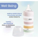 Chicco bienestar - biberón flujo lento 150 ml - blanco rosa