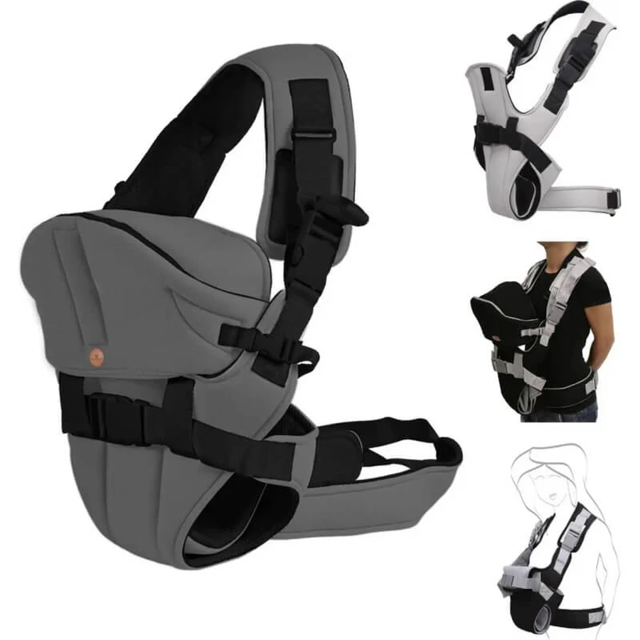 Moni trade Carry go - baby carrier - dark gray