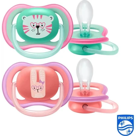 Avent ultra air 18m+ - 2 chupetes rosa surtidos