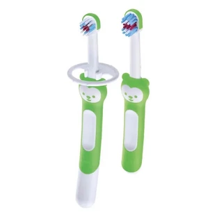 Mam Learn to brush - baby toothbrush set 5m+ color green