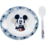 Stor Mickey mouse - plate and spoon set 10m+