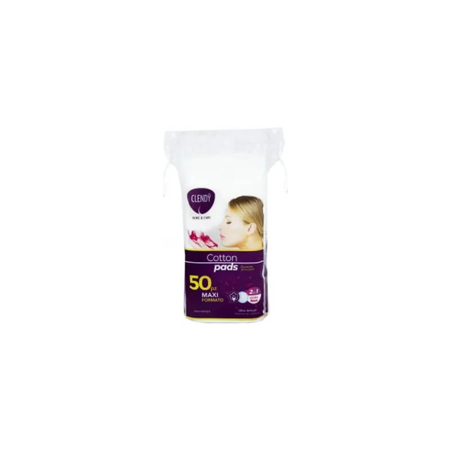 Clendy wattenschijfjes maxi - 50 make-up remover pads