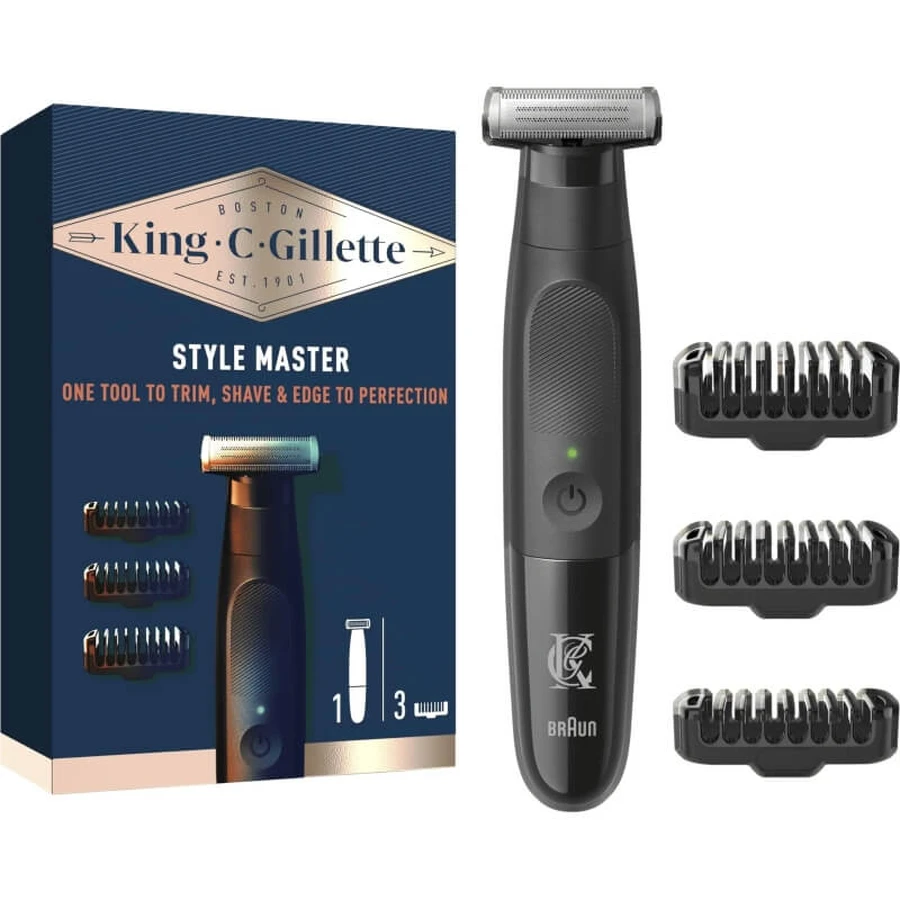 Gillette king c. gillette style master - bartschneider mit zubehör