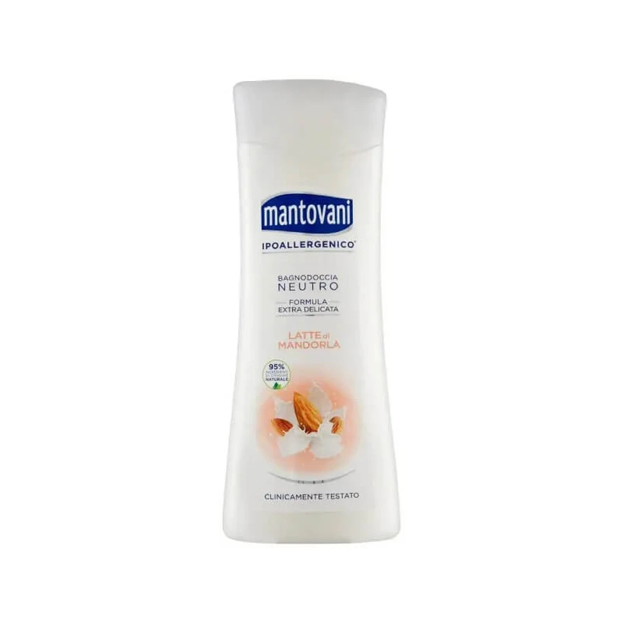 Mantovani Leche de Almendras - gel de ducha neutro hipoalergénico 400 ml