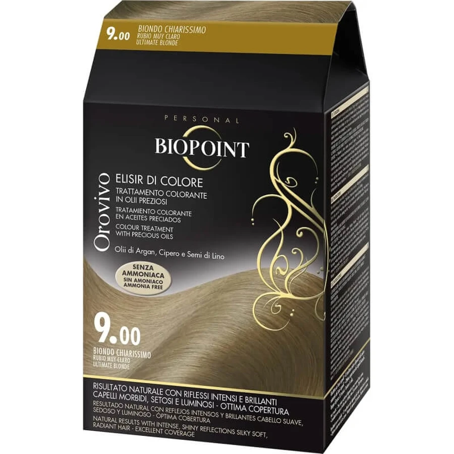 Biopoint Orovivo elisir di colore - colorazione permanente 9.00 biondo chiarissimo