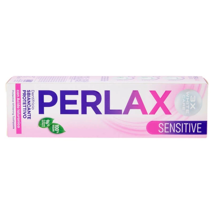 Perlax Sensitive - remineraliserende beschermende whitening tandpasta voor gevoelige tanden 75 ml
