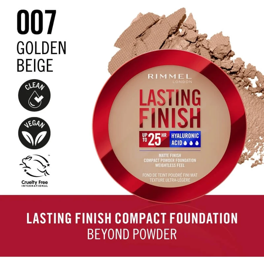 Rimmel lasting finish - Kompakt-Foundation - Nr. 07 golden beige