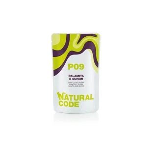 Natural código P09 palamita y surimi - alimento complementario para gatos 70 gr.