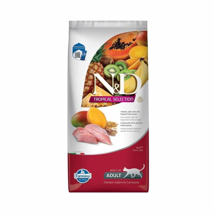 Farmina Russo feed n&amp;d tropical selection chicken - Alleinfuttermittel für erwachsene kastrierte Katzen 10 kg