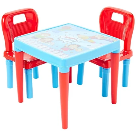 Pilsan Play and activity table with 2 chairs for children 3-5 years old