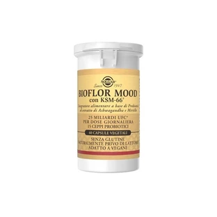 Solgar bioflor mood 60 capsules - supplement for intestinal flora balance and mental well-being