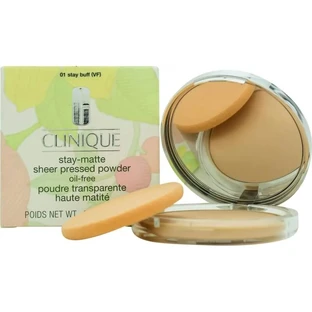 Clinique stay-matte sheer pressed oil-free powder - compact powder no. 01 buff