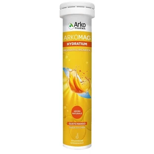 Arkomag hydratium 24 effervescent tablets mango flavor - supplement for electrolyte balance and fatigue