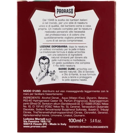 Proraso harte Bärte - erfrischende Aftershave-Lotion 100 ml