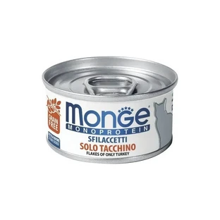 Monge Monoprotein Filets Pute - Nassfutter für Katzen 80 gr
